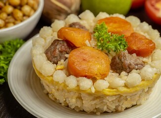 Traditional Brazilian food dish tasty homemade lunch