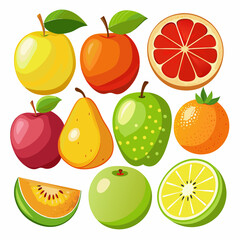 realistic-set-of-various-kinds-of-fruits-with-oran
