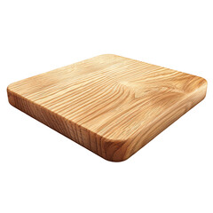 Wooden table top die cut PNG style isolated on white and transparent background