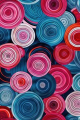 Dynamic Sublimation Soccer Jersey Design with Vibrant Circular Shapes in Pink, Red, and Blue