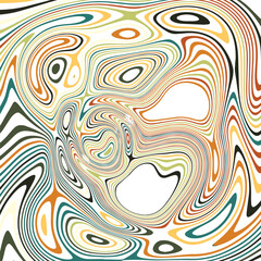 ABSTRACT ILLUSTRATION MARBLED TEXTURE LIQUIFY PSYCHEDELIC PASTEL SOFT COLORFUL DESIGN. OPTICAL ILLUSION BACKGROUND VECTOR DESIGN