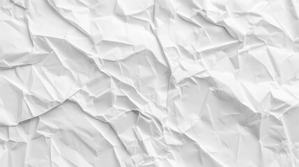 Obraz premium White crumpled paper