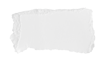 a white piece of paper on an isolated white background
