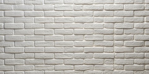 White brick wall background texture resembling the interior of a modern loft