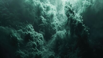 Obraz premium Abstract wave of smoke on dark background. Smoke abstract background