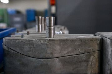 Special equipment for forming and holding footwear.