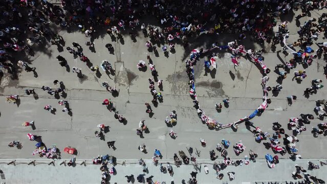 Protest Aerial View