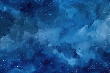 A serene night sky filled with clouds and twinkling stars. Ideal for backgrounds or astronomy-related designs