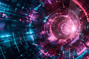 Obraz premium Innovative solutions for technology: big data, sound, visuals, and beyond