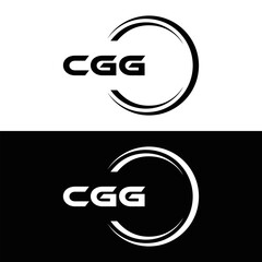 CGG logo. C G G design. White CGG letter. CGG, C G G letter logo design. C G G letter logo design in FIVE, FOUR, THREE, style. letter logo set in one artboard. C G G letter logo vector design.
