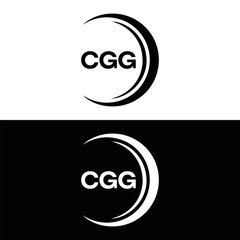 CGG logo. C G G design. White CGG letter. CGG, C G G letter logo design. C G G letter logo design in FIVE, FOUR, THREE, style. letter logo set in one artboard. C G G letter logo vector design.