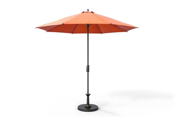 Fototapeta premium Photo of Minimalist Umbrella Stand Isolated on White Background