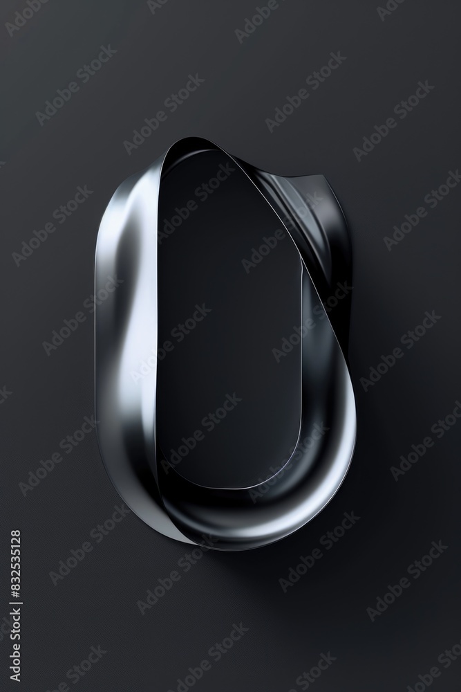Poster close up of a metal object on a black surface, suitable for industrial concepts