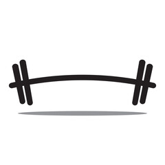 Dumbbell icon. Vector dumbbell icon. Bodybuilding symbol. Dumbbells and kettlebell graphic icons. Weight training equipment signs. fitness tool - stock vector