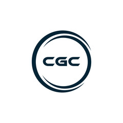CGC logo. C G C design. White CGC letter. CGC, C G C letter logo design. C G C letter logo design in FIVE, FOUR, THREE, style. letter logo set in one artboard. C G C letter logo vector design.