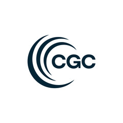 CGC logo. C G C design. White CGC letter. CGC, C G C letter logo design. C G C letter logo design in FIVE, FOUR, THREE, style. letter logo set in one artboard. C G C letter logo vector design.