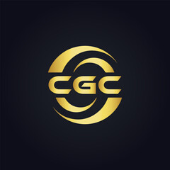 Obraz premium CGC logo. C G C design. White CGC letter. CGC, C G C letter logo design. C G C letter logo design in FIVE, FOUR, THREE, style. letter logo set in one artboard. C G C letter logo vector design.