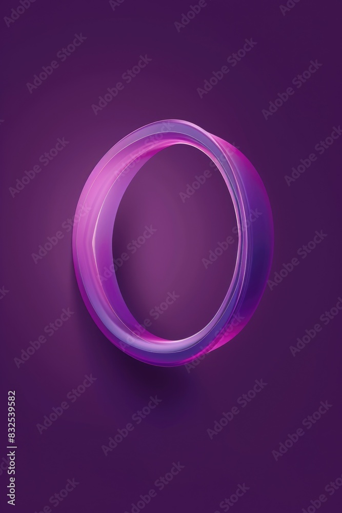 Poster A circular object sits on a deep purple background, providing an abstract and intriguing visual