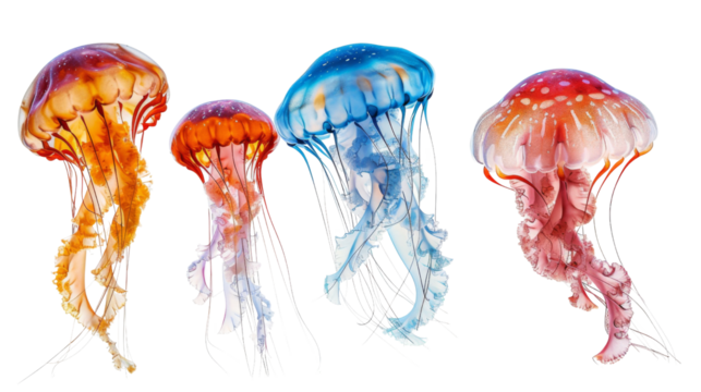  Colourful jellyfish