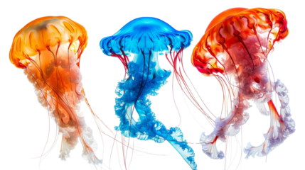 Colourful jellyfish