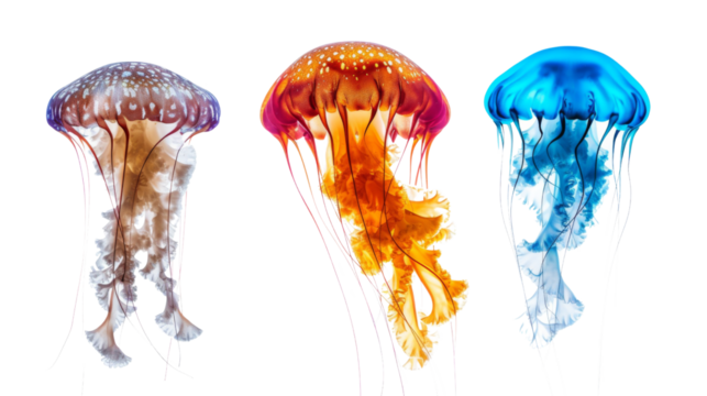 Colourful jellyfish