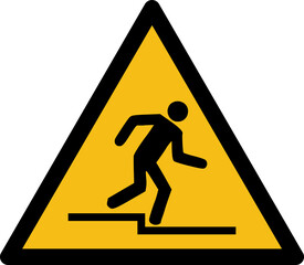 danger sign, uni en iso 7010 w, international caution sign, yellow 7010w triangle