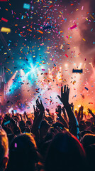 Crowd of people at concert