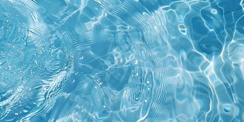 a image of a pool with a blue water surface and ripples