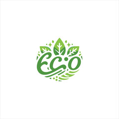 eco logo vector,  eco friendly icons. Ecologic food stamps. Organic natural food labels.
