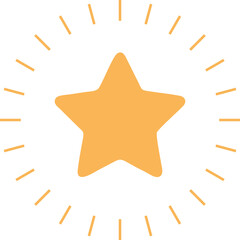 Sparkling Star Element Vector