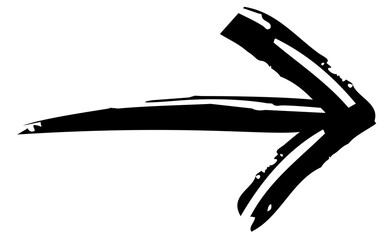 Doodle ink pen arrow element