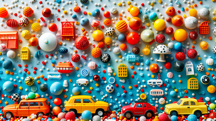 background of toys