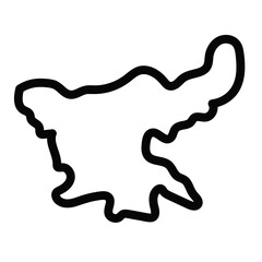 Jharkhand map illustration