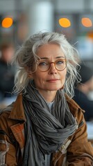 middleaged Swedish woman brainstorming business ideas with a creative team