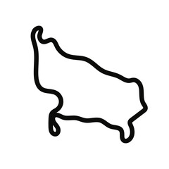 Uttar Pradesh map illustration