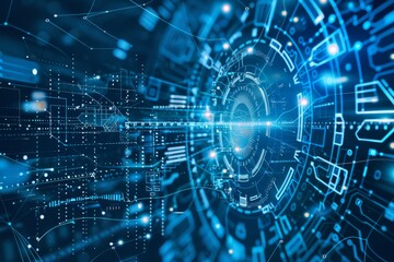 Obraz premium System integration: Images depict the integration of diverse systems, applications, and data sources through integration platforms and application programming interfaces (APIs)