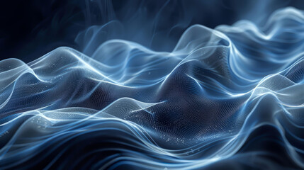 Fototapeta premium Abstract waves of light, background. 