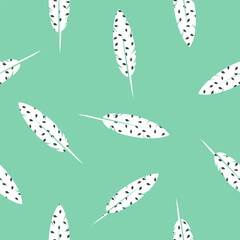 Bird Feathers seamless pattern texture design element