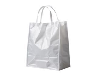 White plastic bag isolated on a transparent background