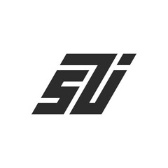 SZI letter logo, SZI Alphabet logo, initials logo