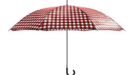 Rain umbrella, checkered parasol 
