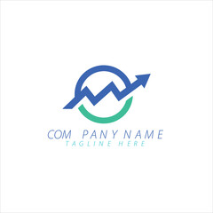 accounting and financial logo template vector 