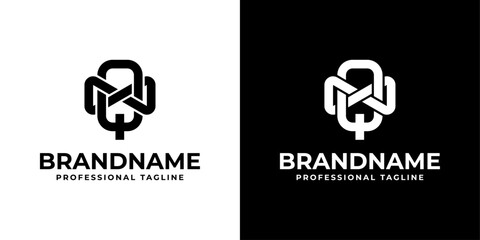 Letter Q Infinity Logo, Suitable for business related to eternity with Q initial