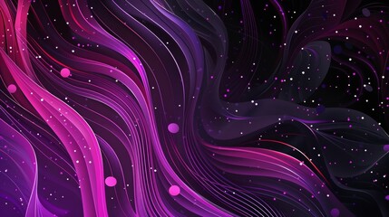 Abstract flowing waves in pink and purple hues