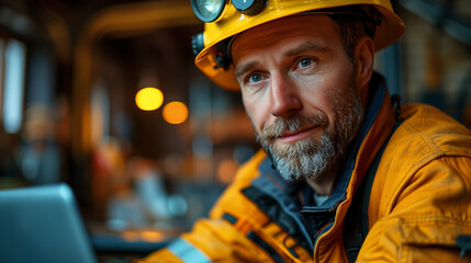 A man with the profession of construction