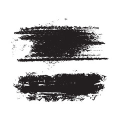 2 Paint Brush Distressed Grunge Vector