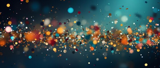 Colorful confetti falling and scattering with dynamic motion high energy celebration