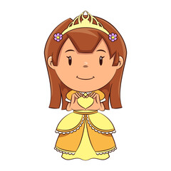 Princess making hand heart gesture