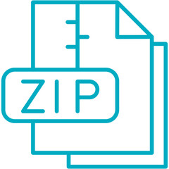 Zip File vector design logo icon.svg