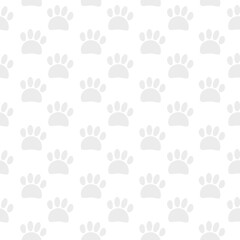 Animal paw print seamless pattern background